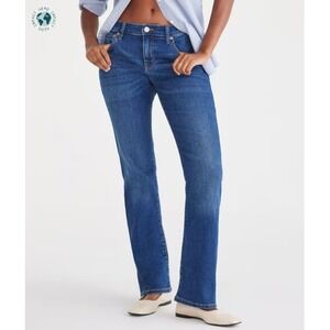 NWT Aeropostale Size 0R Curvy Mid Rise Bootcut Jeans Dark Wash